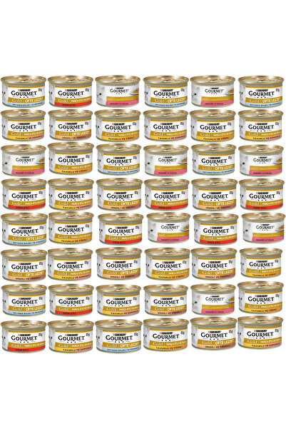 Gourmet Gold Karışık Parça Etli Kedi Konserve Maması 85gr - 48 Adet