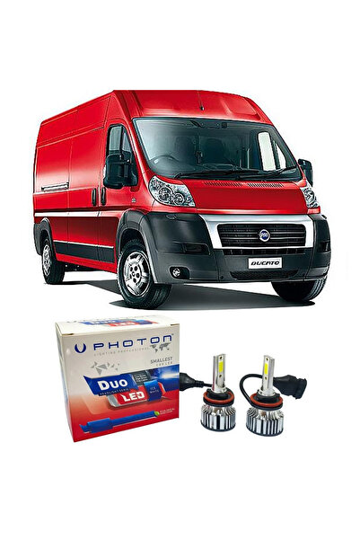 Photon Fiat Ducato Led Xenon Uyumlu Uzun Far Ampulü H7 Duo Yeni Seri Beyaz 20...