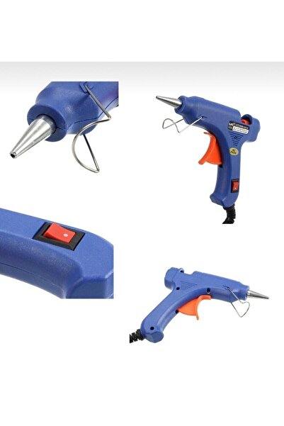 YDGR Anahtar Korumalı 20w Sıcak Silikon Tabancası  + 10 Adet  Mum Silikon