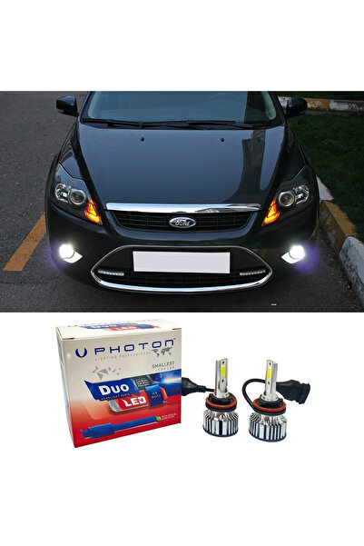 Photon Ford Focus 2.5 Led Xenon Uyumlu Sis Farı Ampulü H11 Duo Yeni Seri Beyaz 2008-2011