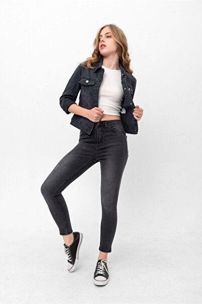 JEANS STAR Skınny Fıt Siyah Denim Kot Pantolon