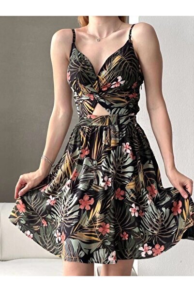 Valarmour Floral Patterned Viscose Dress