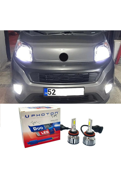 Photon Fiat Fiorino Led Xenon Sis Farı Ampulü H1 Duo Yeni Seri Beyaz