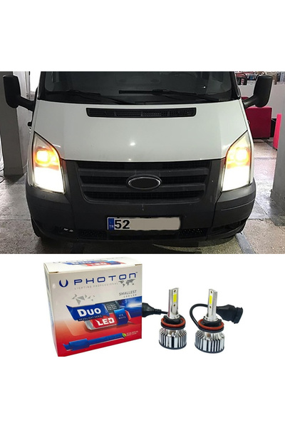 Photon Ford Transit Led Xenon Sis Farı Ampulü H11 Duo Yeni Seri Beyaz 1994-2012