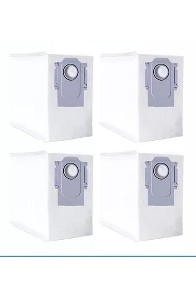 LİN GRUP 4 قطع من أكياس الغبار البديلة لجهاز Roborock Q8 Max Q5 Pro