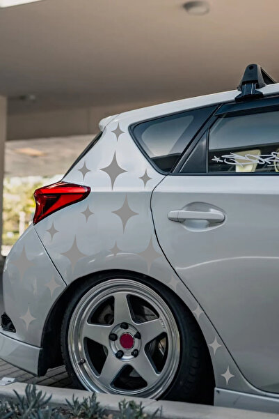 STİCKERCI BEY مجموعة ملصقات خلفية مطلية بالنجوم مكونة من 4 قطع