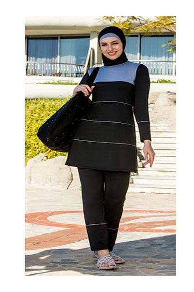 Armes Black Hijab Women's Swimsuit