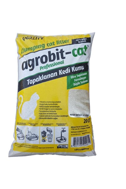 agrobit cat Kedi Kumu 20lt Kokusuz Doğal Bentonit En Iyi Kedi Bakımı Ve Fiyat