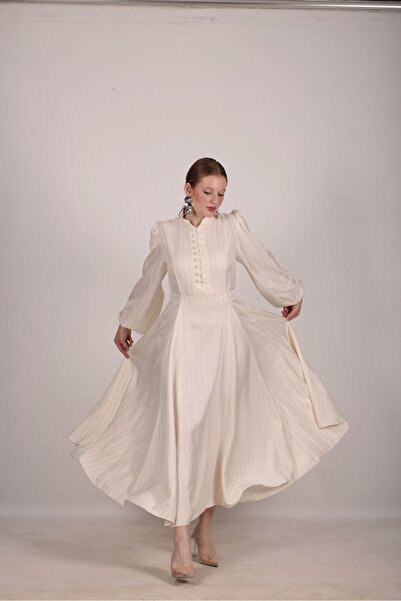 BUSRAORHAN Keten elbise