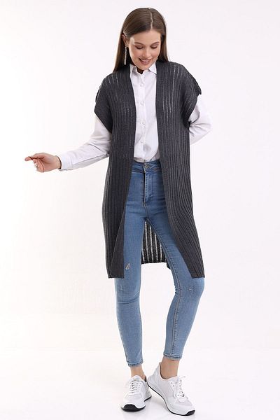 LEBUAS Long Summer Knitwear Vest