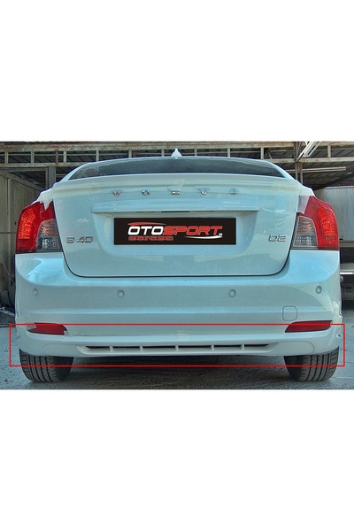 OTOSPORT VOLVO S40 2008 - ARKA TAMPON EKİ FİBERGLASS BOYASIZ