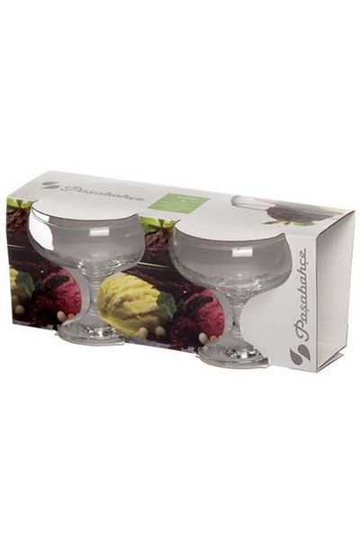 Paşabahçe Ice Ville Ice Cream Bowl / Ice Cream Bowl Plain 2 Pieces