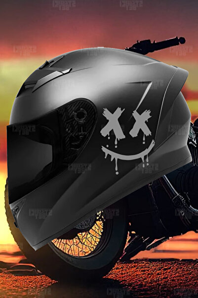 STİCKERCI BEY X X GÜLEN YÜZ ARMA STİCKER KASK MOTOR ARABA ETİKET