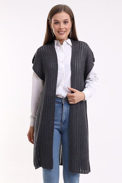 LEBUAS Long Summer Knitwear Vest