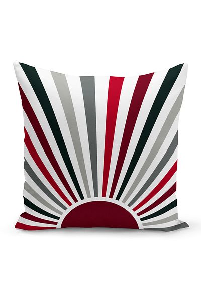 Bertille Home Seria Husă de pernă cu imprimare digitală minimalistă pe două fețe