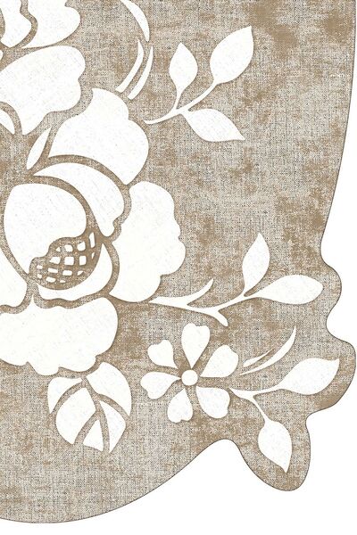 Alanur Home Alanur Mine Laser Cut 2-Piece Bathroom Set St210fg419vz