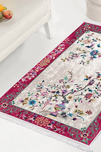 Dekoreko İpek Halı Dijital Saçaklı 2021 Desen 1