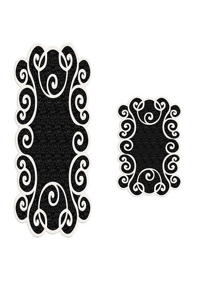 Alanur Home Style Laser Cut Σετ Μπάνιου 2 τεμαχίων St 210109 sy