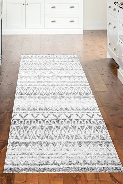 Genel Markalar Kaymaz Taban Djt Mutfak Halısı Trend Iskandinav F5078 Gri