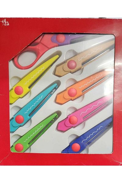 Masis St-401 Shaped Kindergarten Scissors Set of 8
