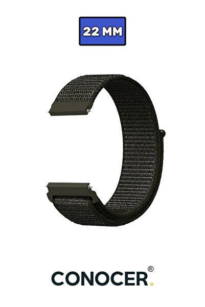 CONOCER Qcy Gtc Uyumlu Yüksek Kalite 22mm Hasır Dokuma Kordon Kayış