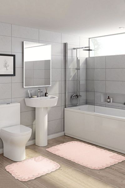 Alanur Home Vienna Towel Sconced 2 Piece Toilet Set Powder