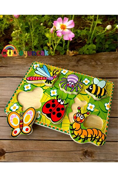 niloyuncak Böcekler 3D Ahşap puzzle