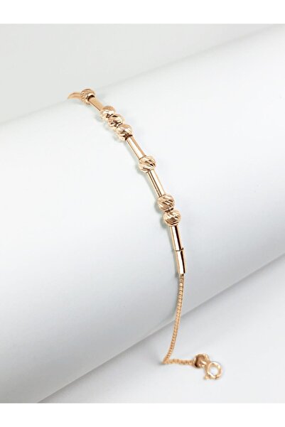 RR Ritorno Mors Alfabesi Isim Dorika Rose Gold Gümüş Bileklik