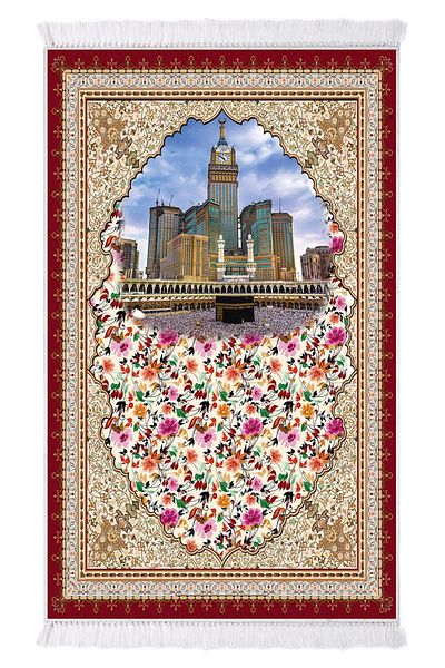Alanur Home Χαλί προσευχής με ψηφιακή εκτύπωση Brown Pearl 1021