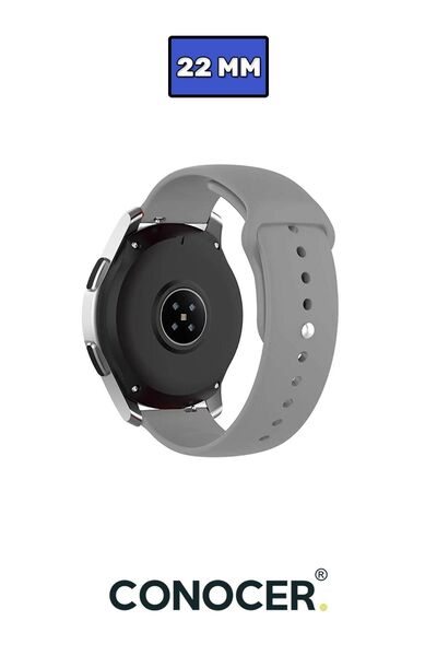 CONOCER Haylou Solar Ls05 Uyumlu Klasik Jel Silikon 22 Mm Kordon Kayış