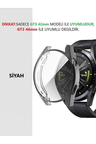 CONOCER Huawei Watch Gt 3 (42MM) Ekran Koruyucu Kasa Koruyucu Yüksek Kalite