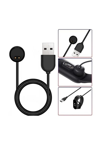 CONOCER Amazfit Band 5 Uyumlu (YÜKSEK KALİTE) Manyetik Usb Şarj Cihazı Kablosu