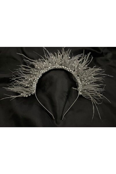 DesaAccessories Сребърна кристална камък сив пеперуда годеж хена булчинска ди...