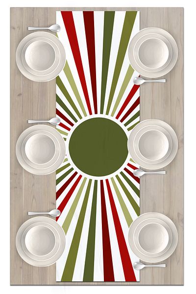 Bertille Home Series 140x40 Cm Digital Printed Minimalist Runner