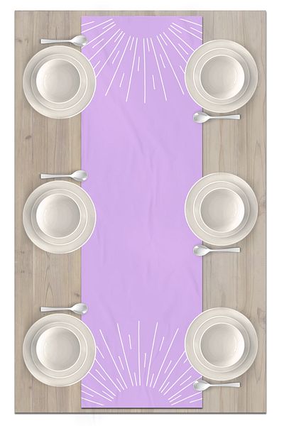 Bertille Home Series 140x40 Cm Digital Printed Minimalist Runner