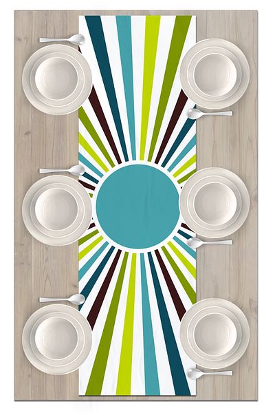 Bertille Home Series 140x40 Cm Digital Printed Minimalist Runner