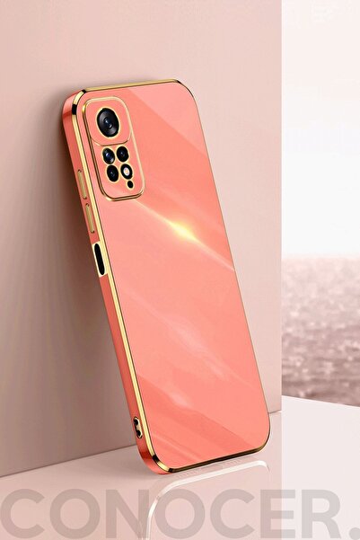 CONOCER Xiaomi Redmi Note 11 Pro Kılıf Kamera Korumalı Parlak Gold Kenarlı Yu...