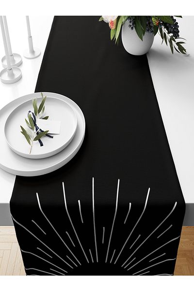 Bertille Home Series 140x40 Cm Digital Printed Minimalist Runner