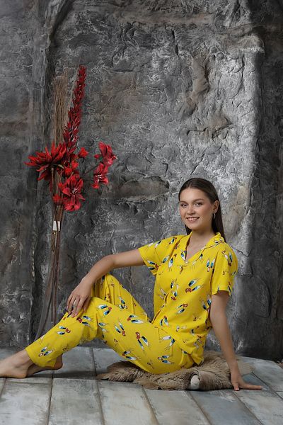 Sude HOMEWEAR WOMEN'S TWEETY PATTERNED SHORT SLEEVE PJAMA SET
