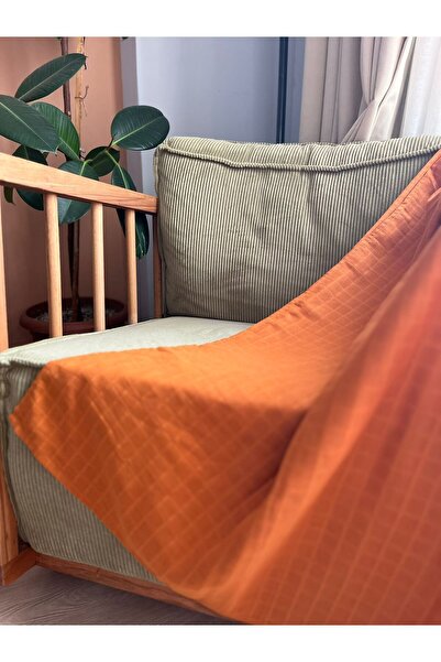 runbaby 75x75 cm 100% Cotton Baby Muslin Blanket - CINNAMON