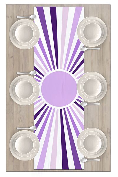 Bertille Home Series 140x40 Cm Digital Printed Minimalist Runner