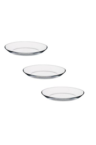 Paşabahçe Invitation 3 Piece Mini Boat Plate - Breakfast Snack Bowl 17x13cm.