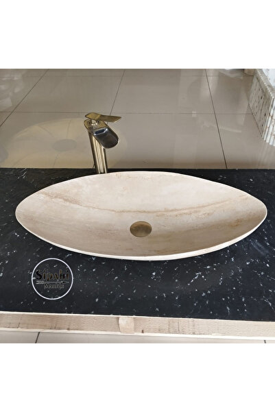 SİPAHİMARBLE Traverten Elips Lavabo