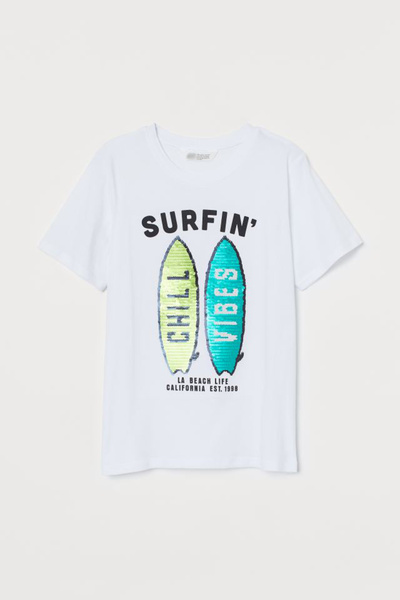 Zeyder Kids Tricou cu paiete reversibil pentru băiat