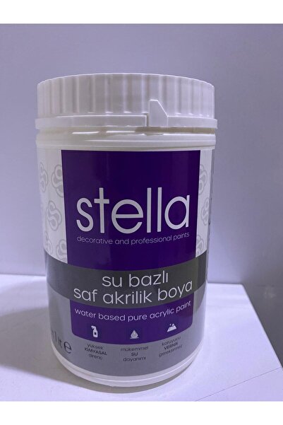 Stella Su Bazlı Saf Akrilik Boya C Baz 1 Lt