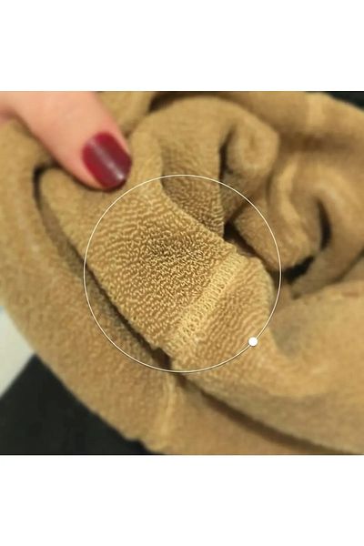 Sh Mağazacılık Γυναικείο Ζεστό Ψηλόμεσο Χειμερινό Εσωτερικό Δέρμα-Εξωτερικό Μαύρο Εύκαμπτο Καλσόν