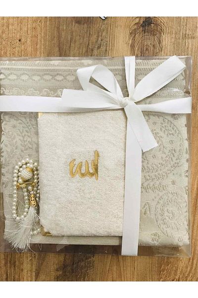 Yasin Yayınevi Yasin and Rosary Prayer Rug Set - 3-Piece Dowry Gift