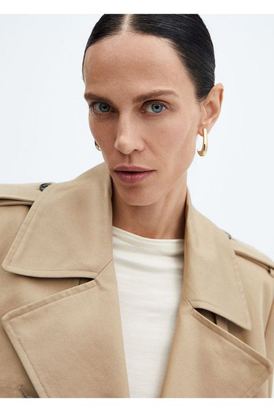 MANGO Woman Cercei cu cerc ovali - eleganti si confortabili