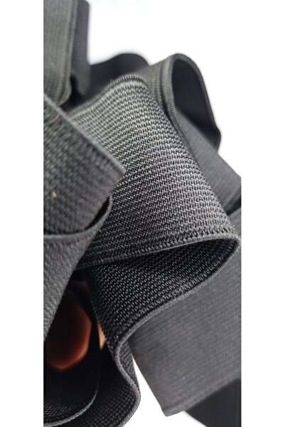 Tuhafiş 4 santim eninde kaliteli siyah lastik 2 metre 25 santim