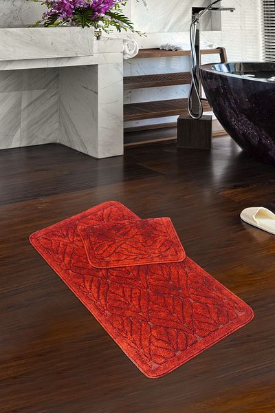 Alanur Home Σφουγγαρίστρα Palm Cotton 2 τεμαχίων Antique Claret Red